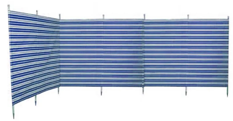 Blue Diamond 7 Pole Windbreak - Navy Stripe